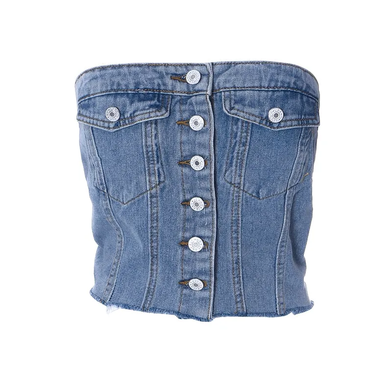 TEEK - Solid Denni Pocket Midriff Top