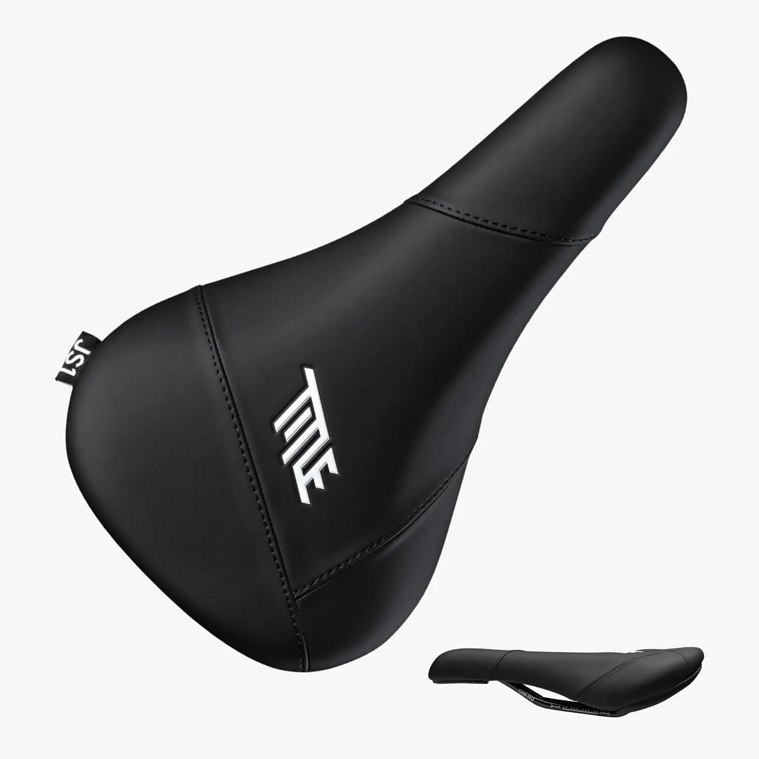 Title MTB JS1 Bike Saddle - Comfortable Mountain Bike Seat for Tricks & Jumps - Durable MTB Saddle for Dirt, Downhill, Enduro, and Freeride - Bike Seat with Grip Surface - Black Bicycle Seat