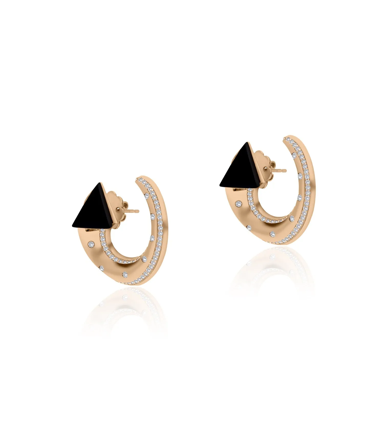 Triangle black onyx balance