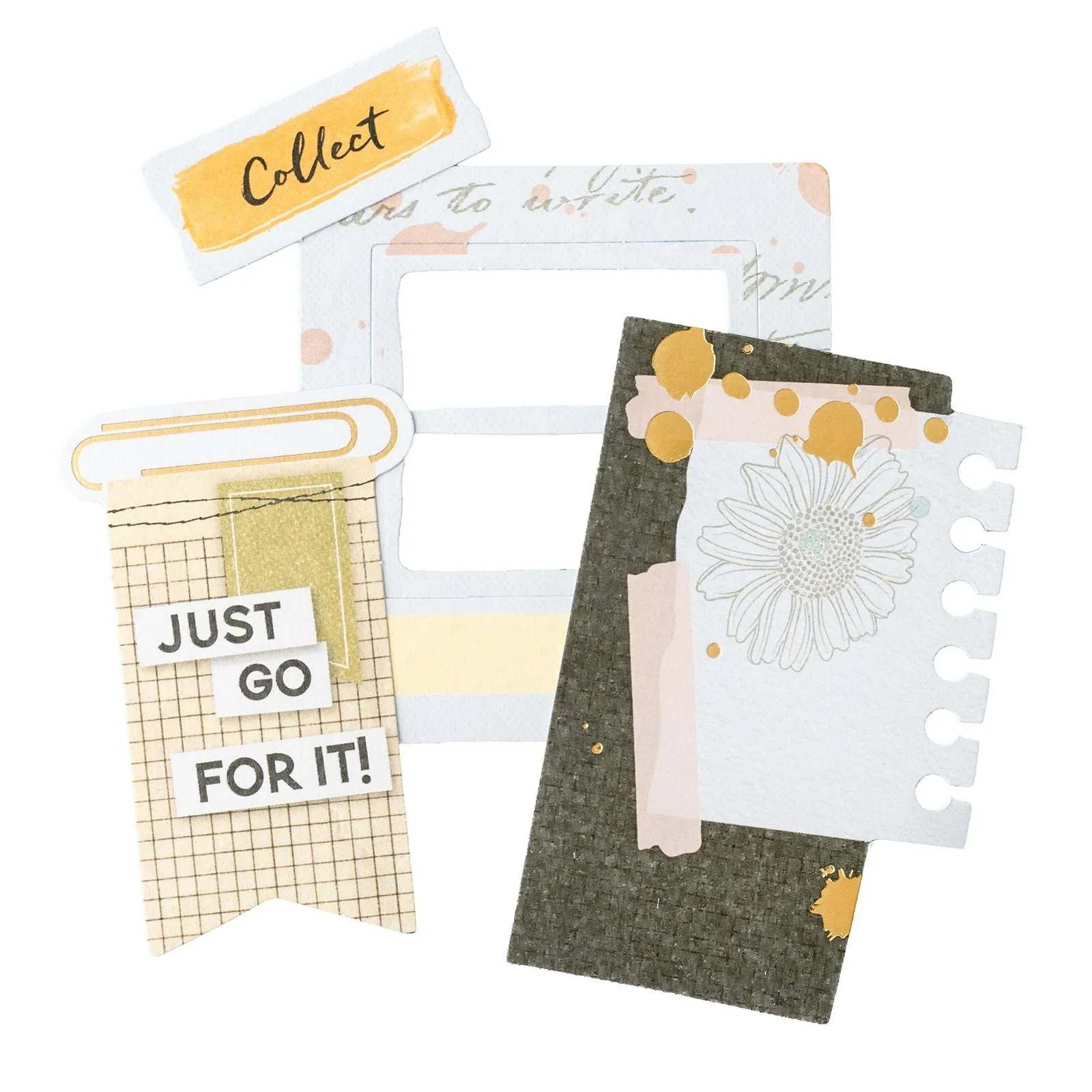 Vicki Boutin Discover   Create Ephemera Cardstock Die-Cuts - Journaling