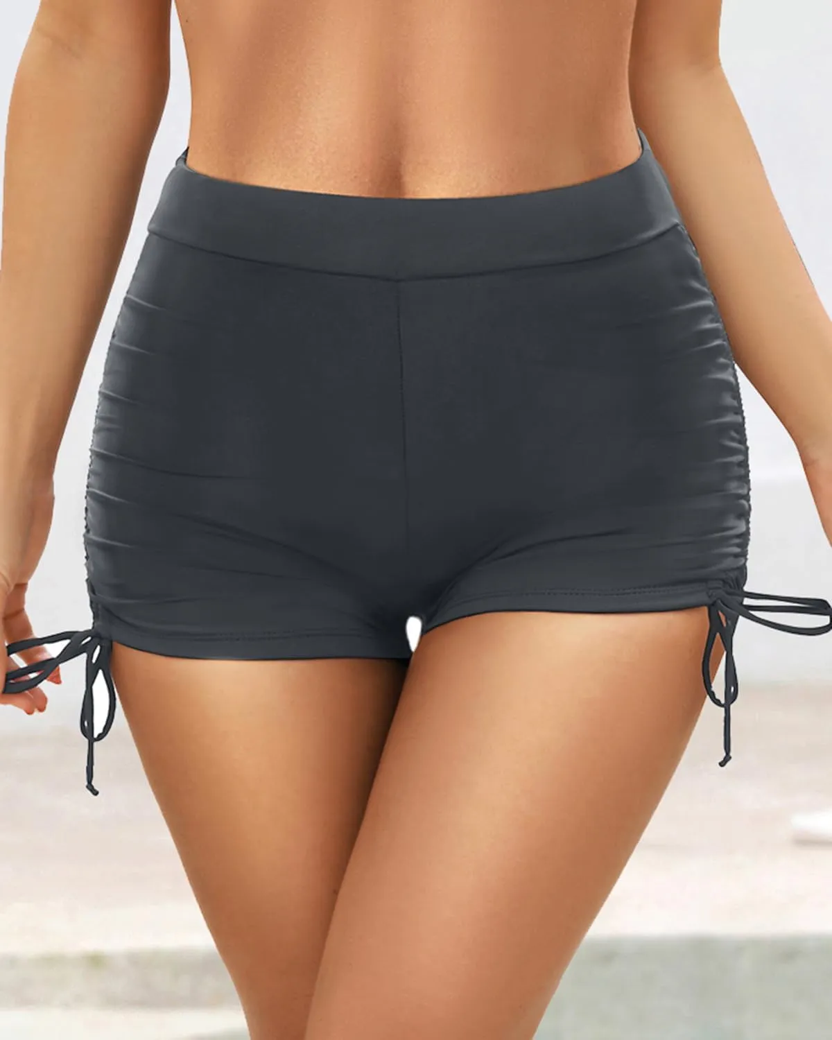 Yonique Women's Swim Shorts High Waisted Bathing Suit Bottoms Tummy Control Boy Shorts Board Shorts