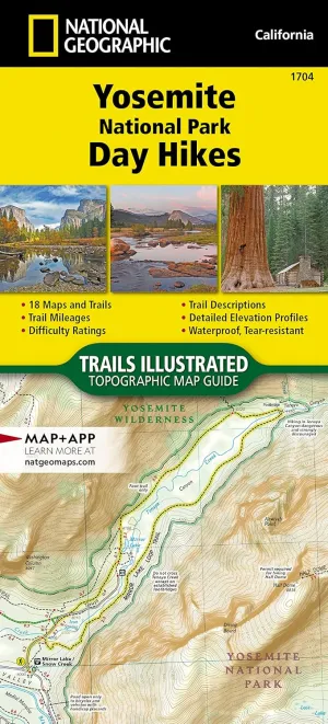 Yosemite National Park Day Hikes Map (National Geographic Topographic Map Guide, 1704) Map  January 1, 2022